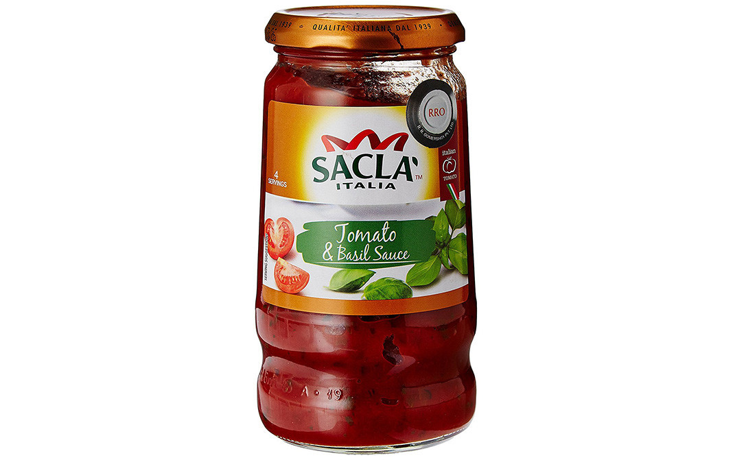 Sacla Tomato & Basil Sauce    Glass Jar  420 grams